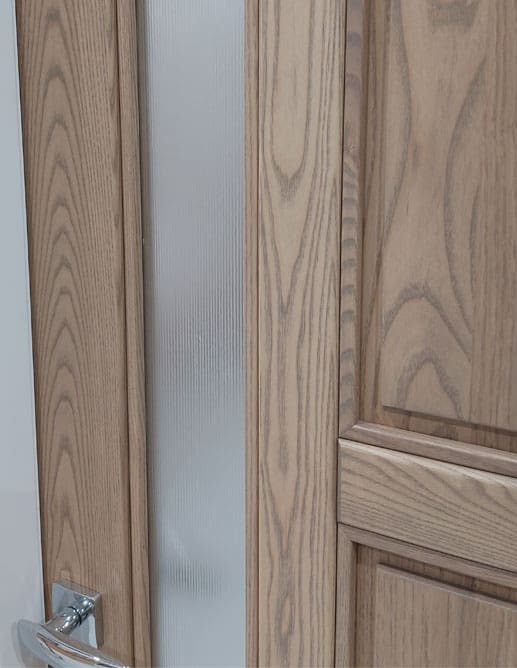 Porte Intérieur Bois Massif Frêne Select & Meilleur et Poignée Colombo BOLD Mortaise Magnetique